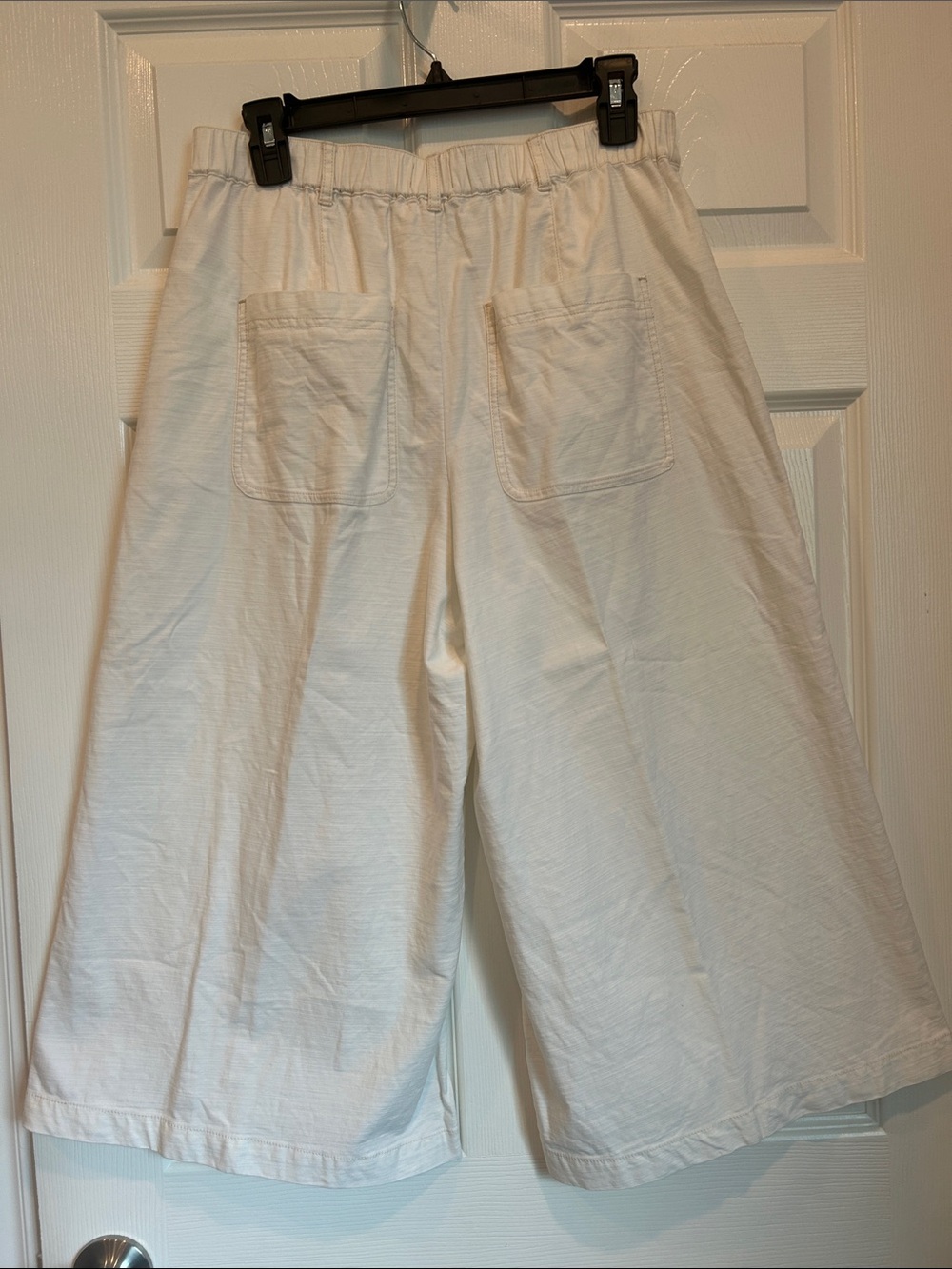 PILCRO by Anthropologie Utility Culottes in Creamy White Cotton Blend - Picture 6 of 13